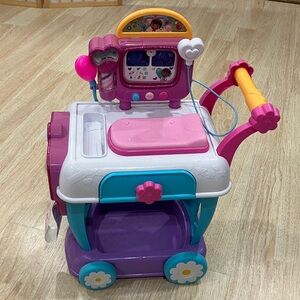 Disney Medical Cart Toy with Pink and Purple